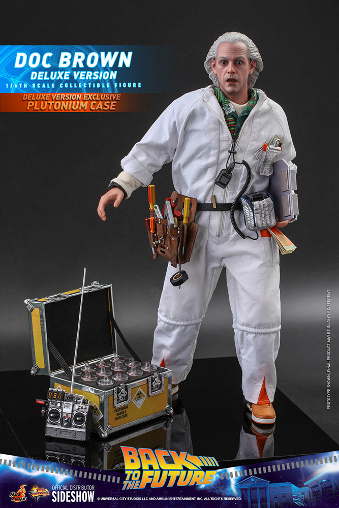 HOT TOYS - Back to the Future - Doc Brown (DeLuxe Ver) - Movie Masterpiece 1:6 Action Doll MMS610