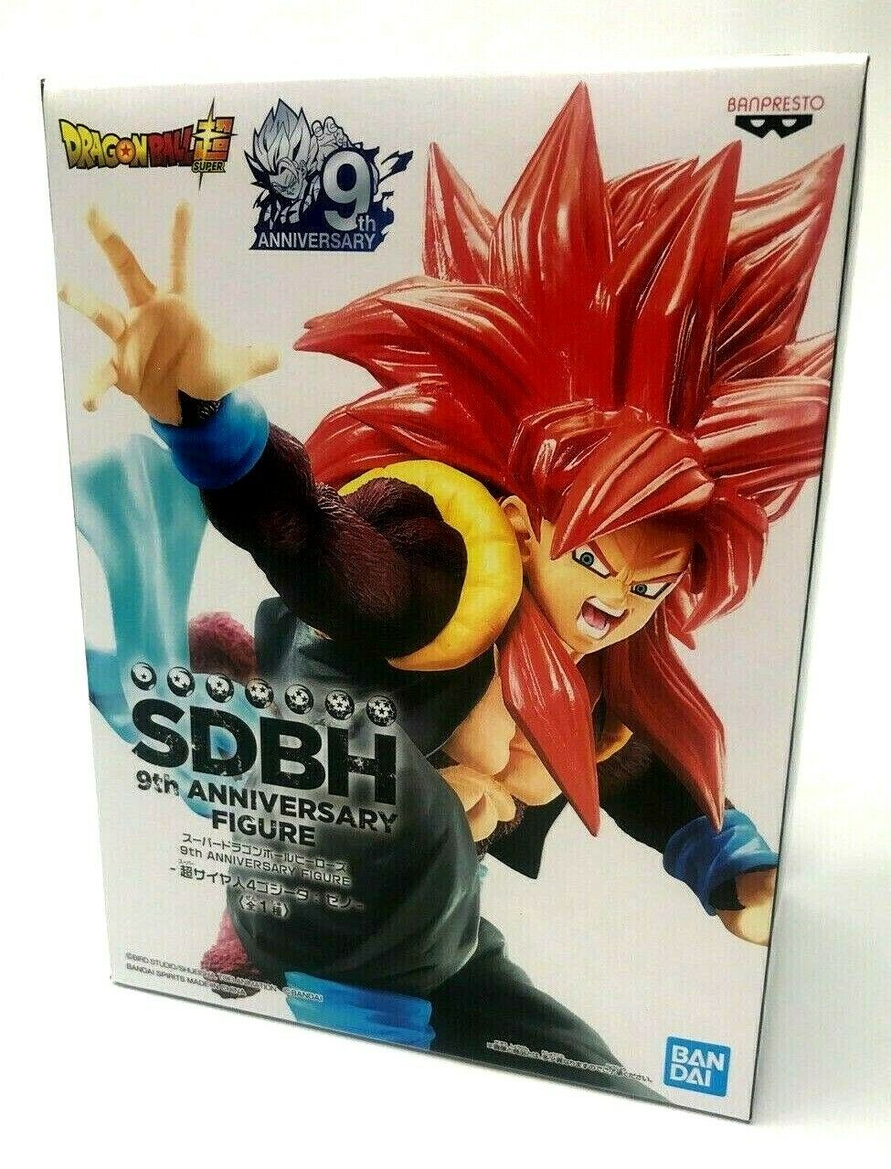 BANPRESTO - Dragon Ball - Super Saiyan 4 Gogeta Xeno 9th Anniversary 18 cm Pvc Statue