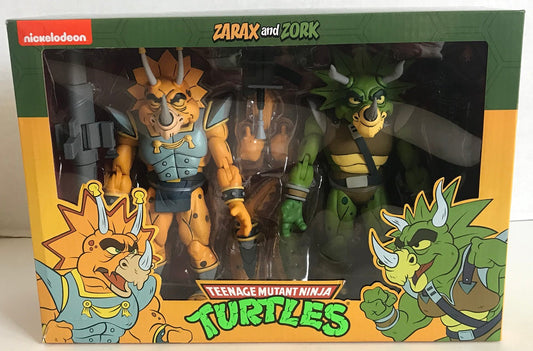 NECA - TMNT Teenager Mutant Ninja Turtles Action Figure 2 Pack Captain Zarax & Zork