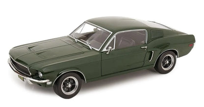 KK - FORD MUSTANG GT FASTBACK DARK GREEN 1968 BULLITT LOOK-ALIKE  1/12