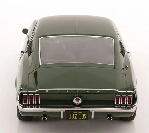 KK - FORD MUSTANG GT FASTBACK DARK GREEN 1968 BULLITT LOOK-ALIKE  1/12