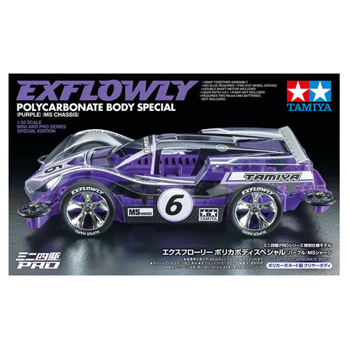 TAMIYA - Mini 4WD  PRO  Exflowly Viola  Telaio MS (limited Edition)  1/32