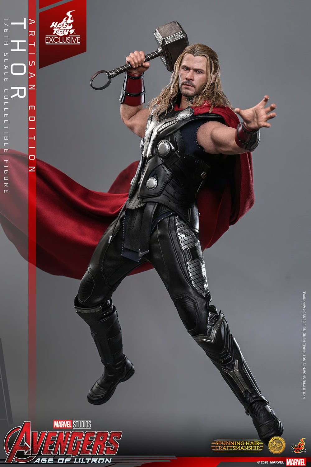 HOT TOYS - Avengers: Age of Ultron Action Figure 1/6 Thor (Artisan Edition) Hot Toys Exclusive  MMS867AE
