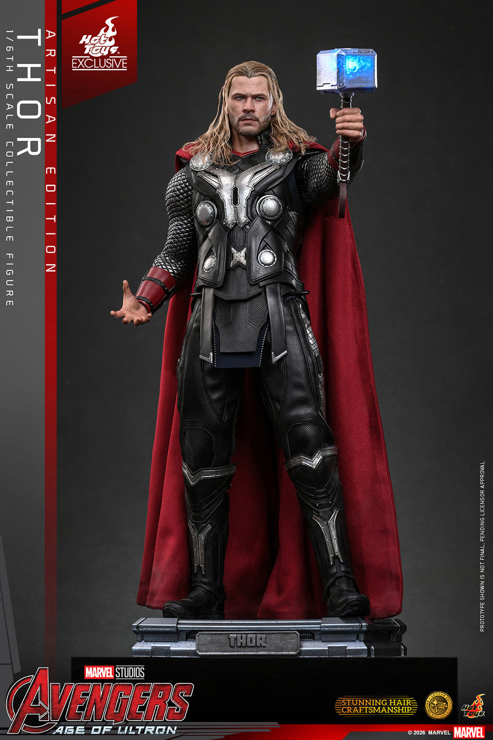 HOT TOYS - Avengers: Age of Ultron Action Figure 1/6 Thor (Artisan Edition) Hot Toys Exclusive  MMS867AE