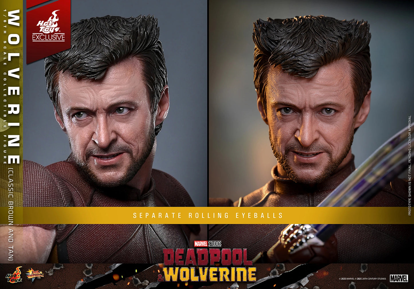 HOT TOYS - Wolverine (Classic Brown and Tan)  MMS831