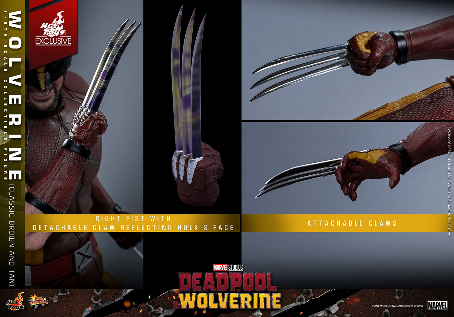 HOT TOYS - Wolverine (Classic Brown and Tan)  MMS831