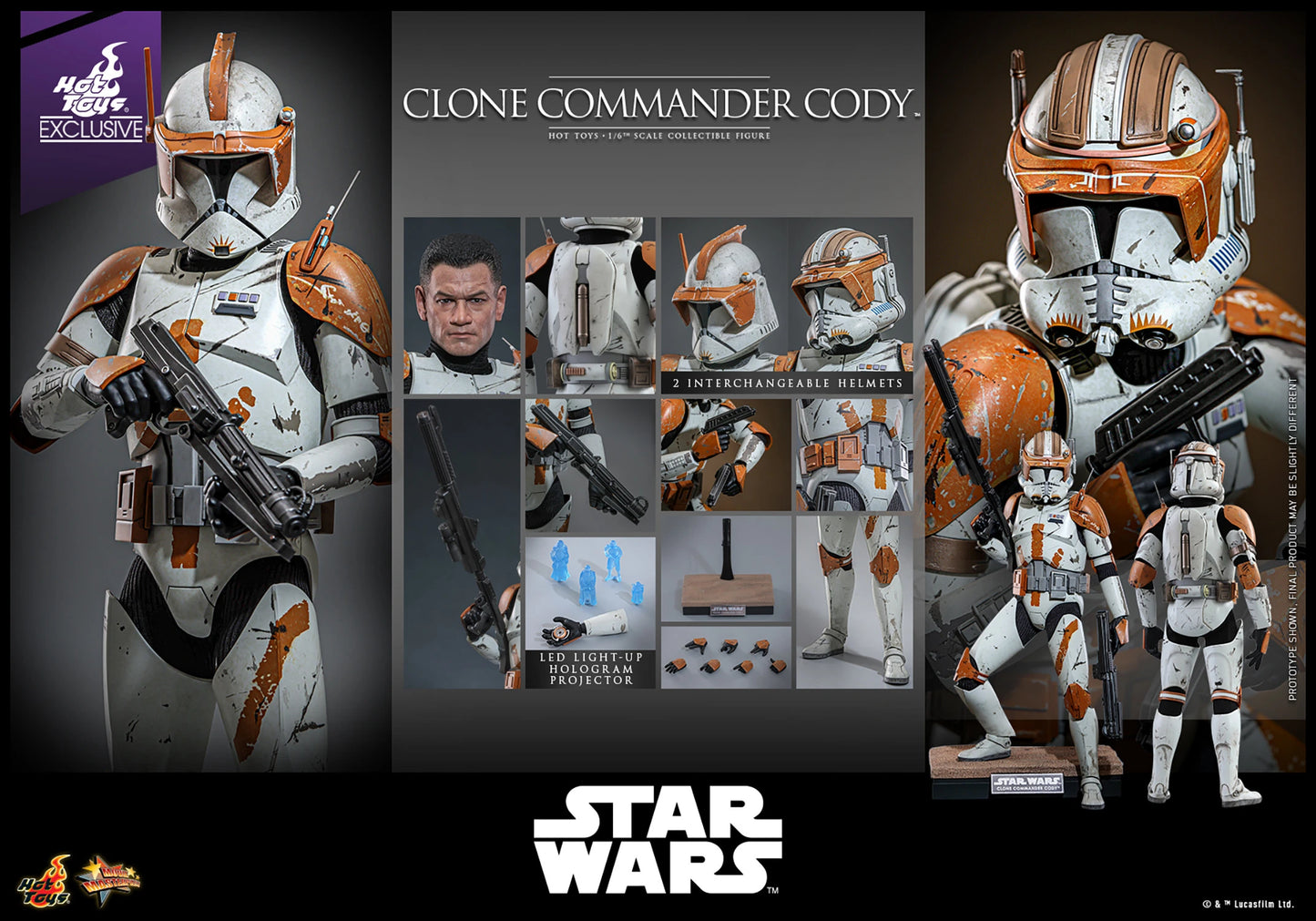 HOT TOYS - Clone Commander Cody Limited Edition: 3000  MMS796