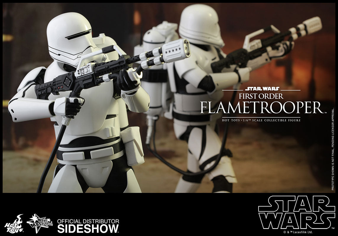 OFFERTA HOT TOYS - Star Wars - Episode VII The Force Awakens - First Order Flametrooper - Movie Masterpiece 1:6 Action Doll MMS326