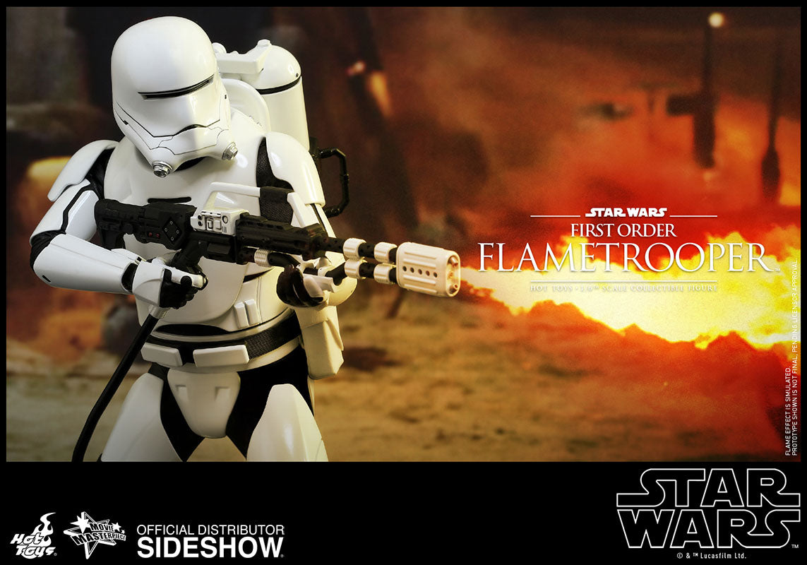 OFFERTA HOT TOYS - Star Wars - Episode VII The Force Awakens - First Order Flametrooper - Movie Masterpiece 1:6 Action Doll MMS326