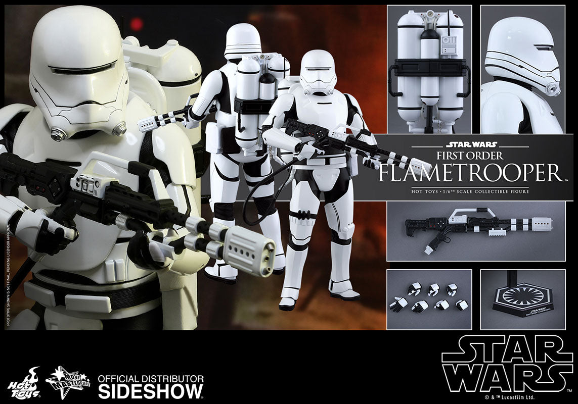 OFFERTA HOT TOYS - Star Wars - Episode VII The Force Awakens - First Order Flametrooper - Movie Masterpiece 1:6 Action Doll MMS326