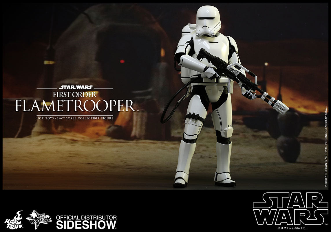 OFFERTA HOT TOYS - Star Wars - Episode VII The Force Awakens - First Order Flametrooper - Movie Masterpiece 1:6 Action Doll MMS326