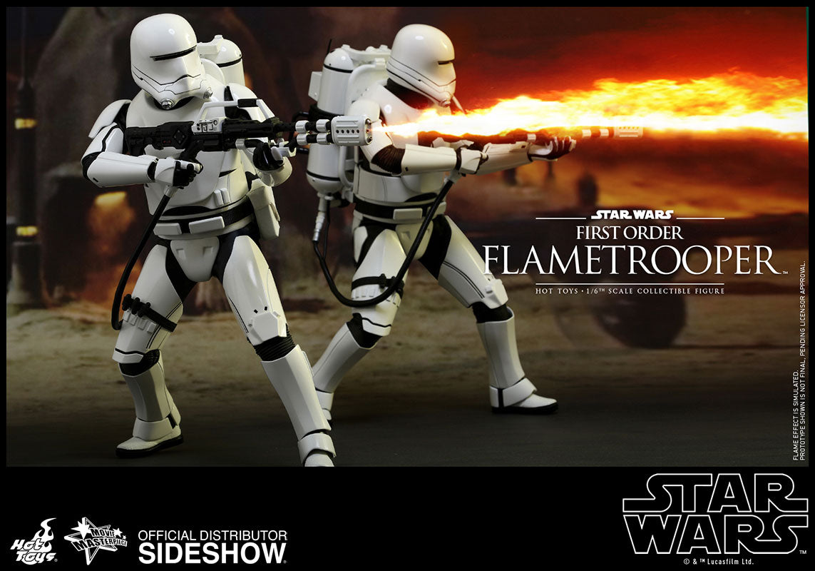 OFFERTA HOT TOYS - Star Wars - Episode VII The Force Awakens - First Order Flametrooper - Movie Masterpiece 1:6 Action Doll MMS326