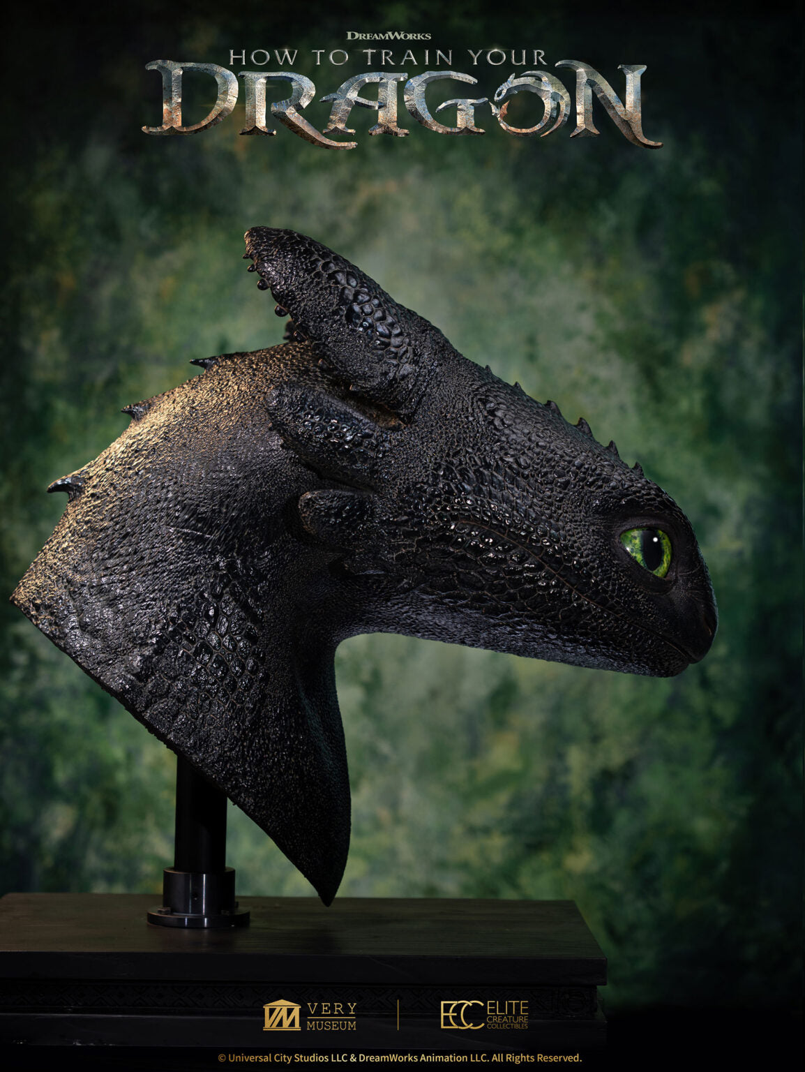 ELITE CREATURE COLLECTIBLES - Toothless Life Size Bust