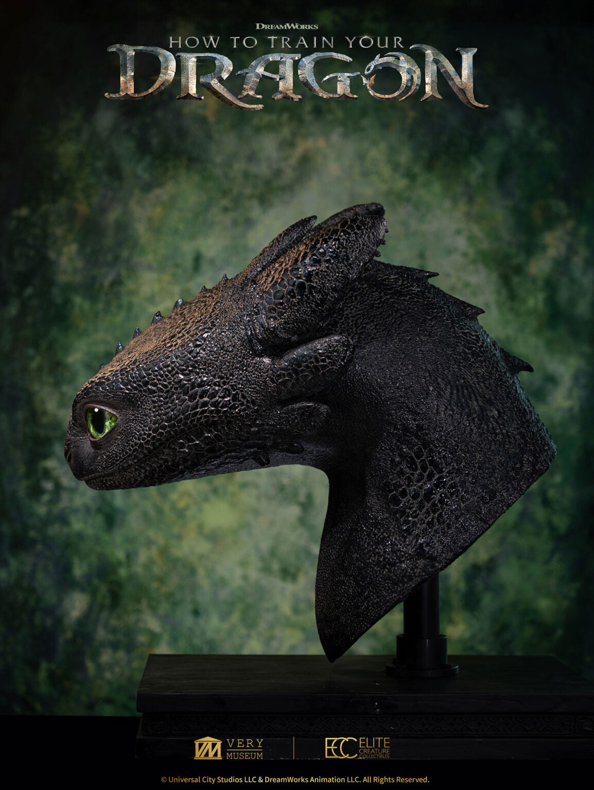 ELITE CREATURE COLLECTIBLES - Toothless Life Size Bust