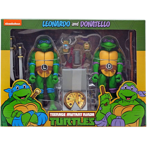 NECA - Nickelodeon - TMNT Teenager Mutant Ninja Turtles Leonardo & Donatello