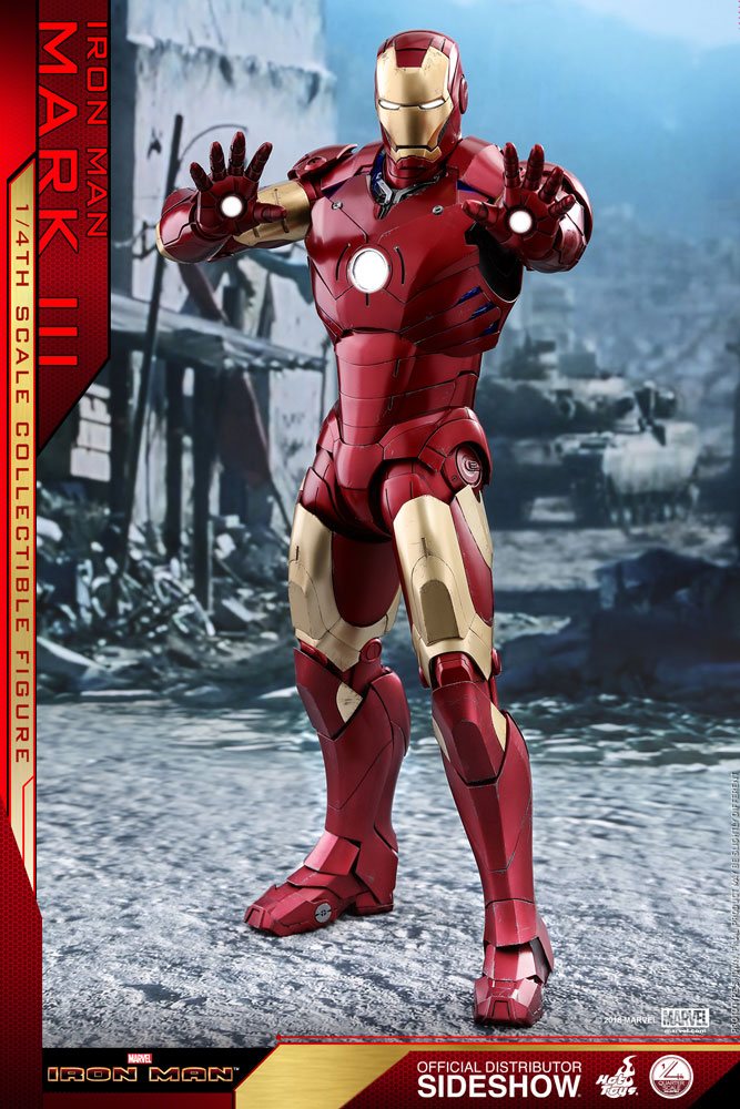 HOT TOYS - Marvel - Iron Man - Mark III - 1:4 Action Doll QS011