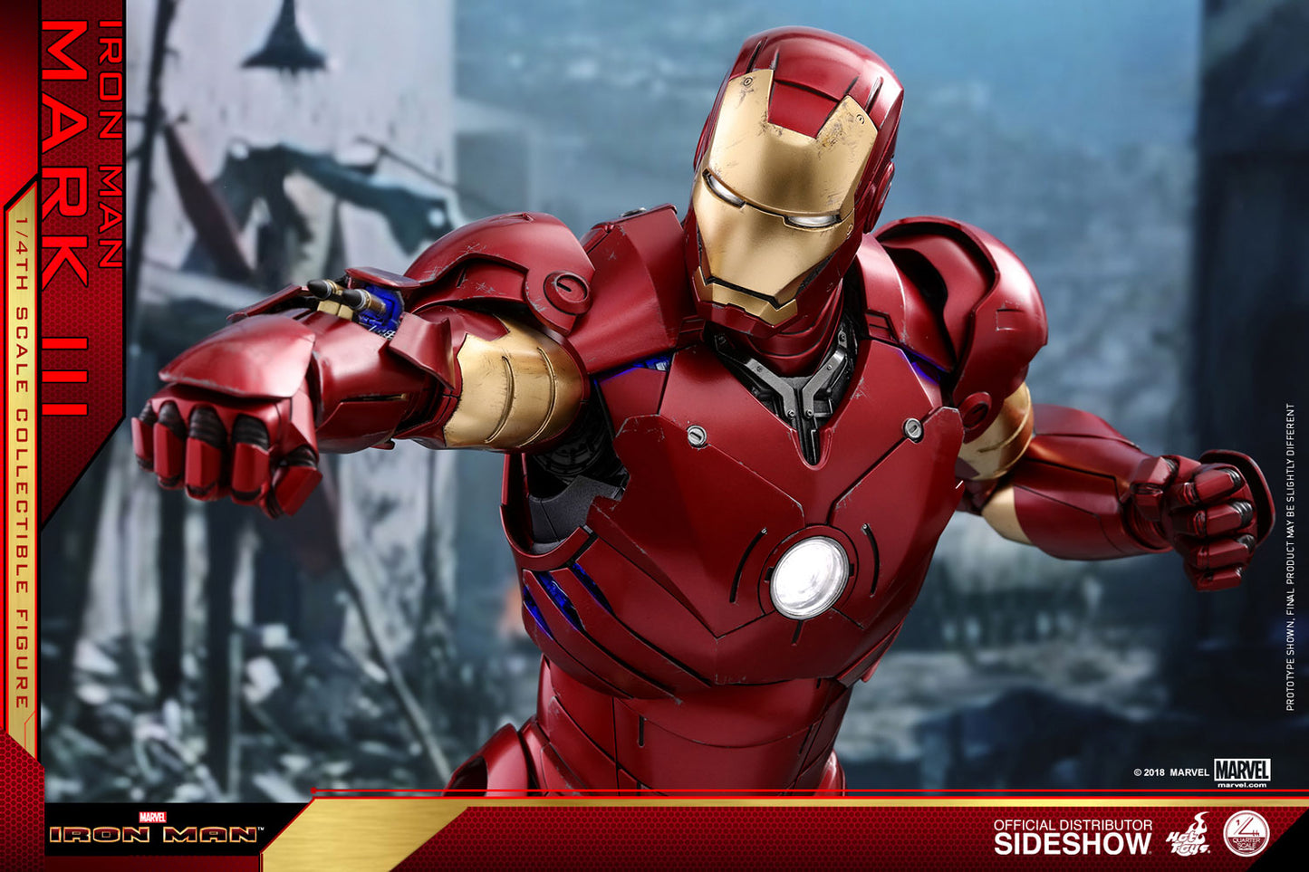 HOT TOYS - Marvel - Iron Man - Mark III - 1:4 Action Doll QS011