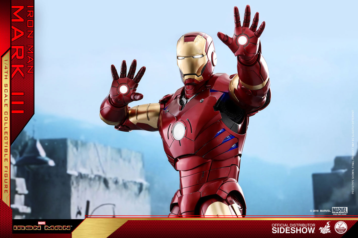 HOT TOYS - Marvel - Iron Man - Mark III - 1:4 Action Doll QS011