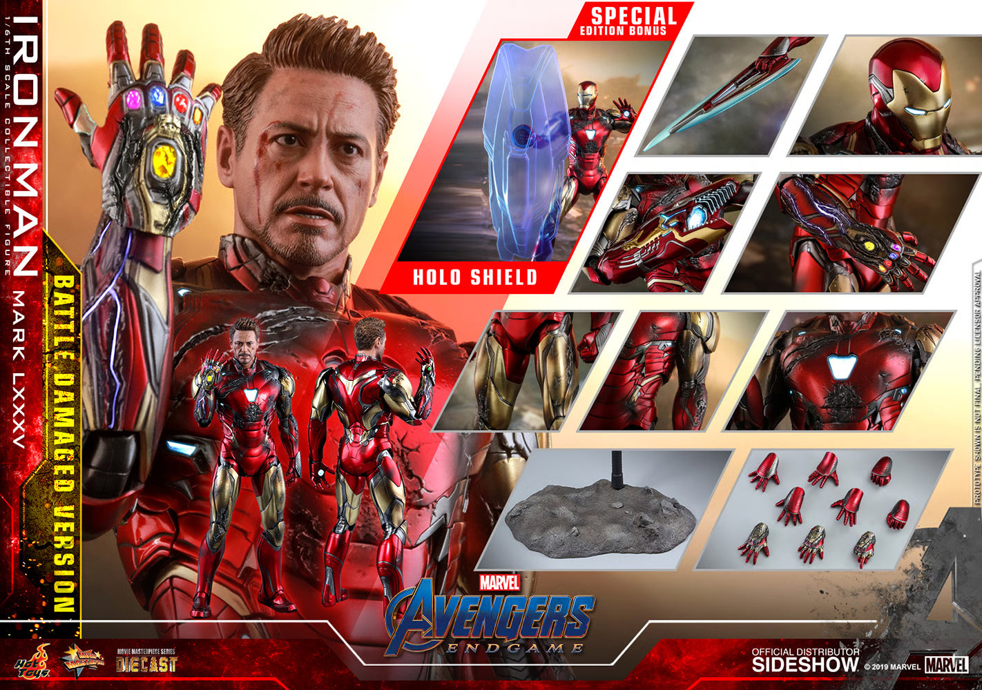 HOT TOYS - Iron Man Mark LXXXV (Battle Damaged Version) Special Edition  MMS543D33
