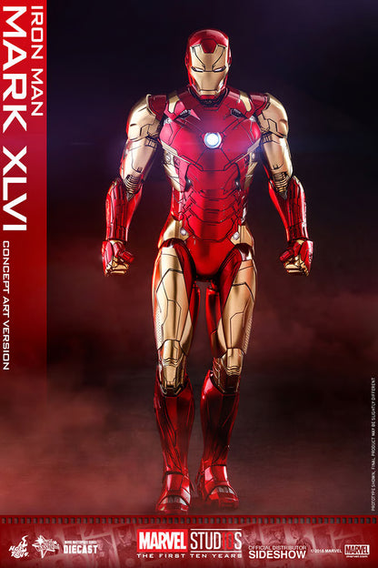 HOT TOYS - Iron Man Mark XLVI Concept Art Version - DIECAST  MMS489D25