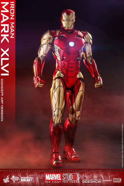 HOT TOYS - Iron Man Mark XLVI Concept Art Version - DIECAST  MMS489D25