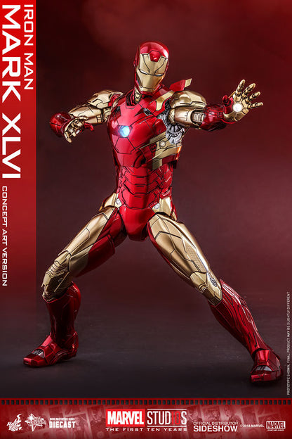 HOT TOYS - Iron Man Mark XLVI Concept Art Version - DIECAST  MMS489D25