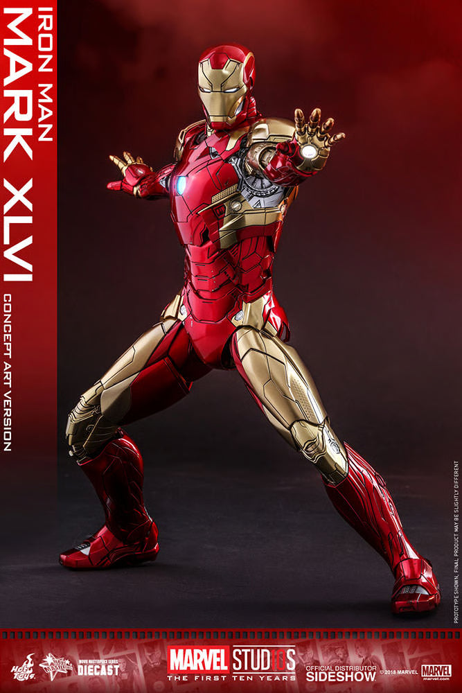 HOT TOYS - Iron Man Mark XLVI Concept Art Version - DIECAST  MMS489D25