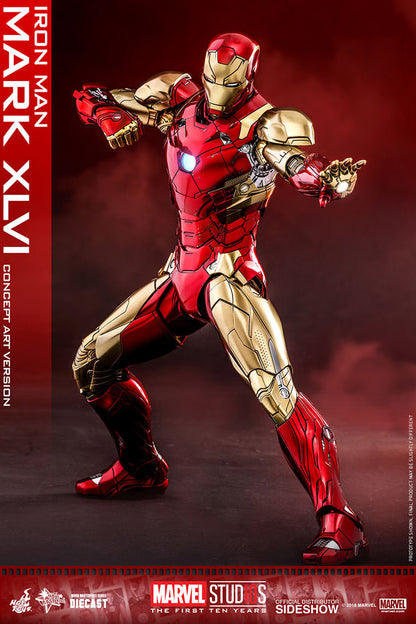 HOT TOYS - Iron Man Mark XLVI Concept Art Version - DIECAST  MMS489D25