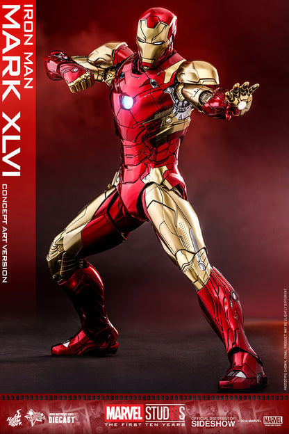 HOT TOYS - Iron Man Mark XLVI Concept Art Version - DIECAST  MMS489D25