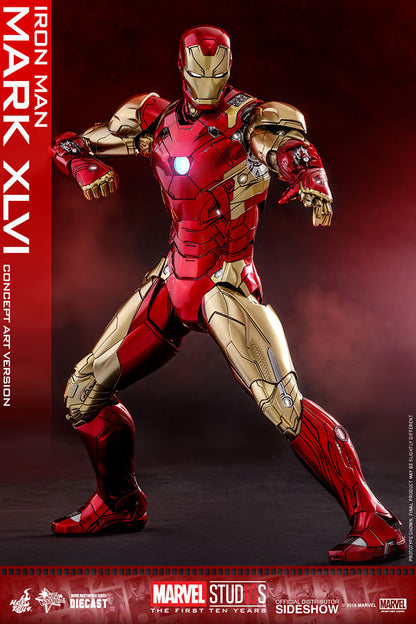 HOT TOYS - Iron Man Mark XLVI Concept Art Version - DIECAST  MMS489D25