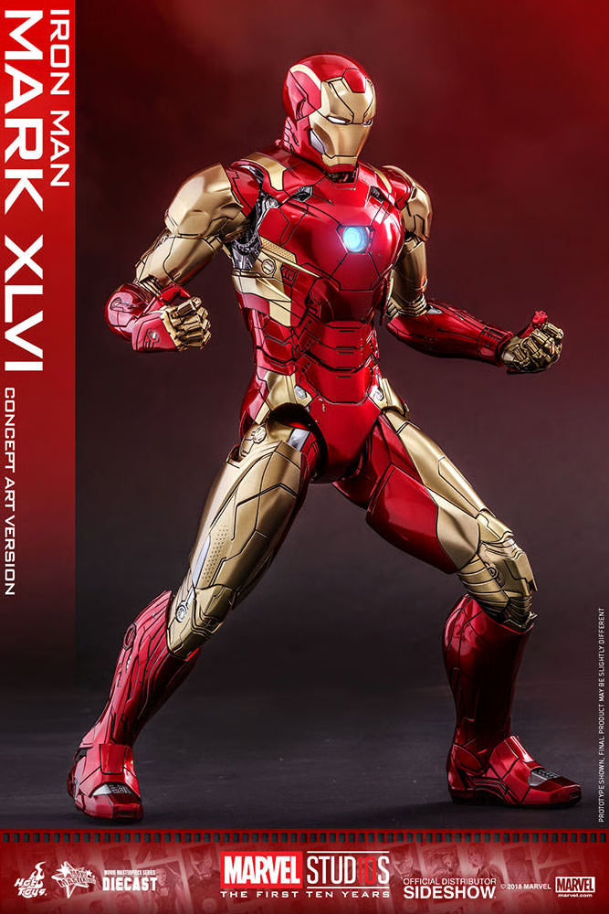 HOT TOYS - Iron Man Mark XLVI Concept Art Version - DIECAST  MMS489D25