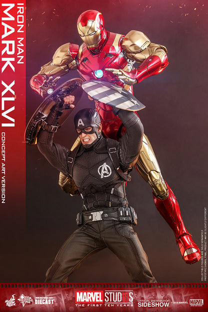 HOT TOYS - Iron Man Mark XLVI Concept Art Version - DIECAST  MMS489D25
