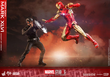 HOT TOYS - Iron Man Mark XLVI Concept Art Version - DIECAST  MMS489D25