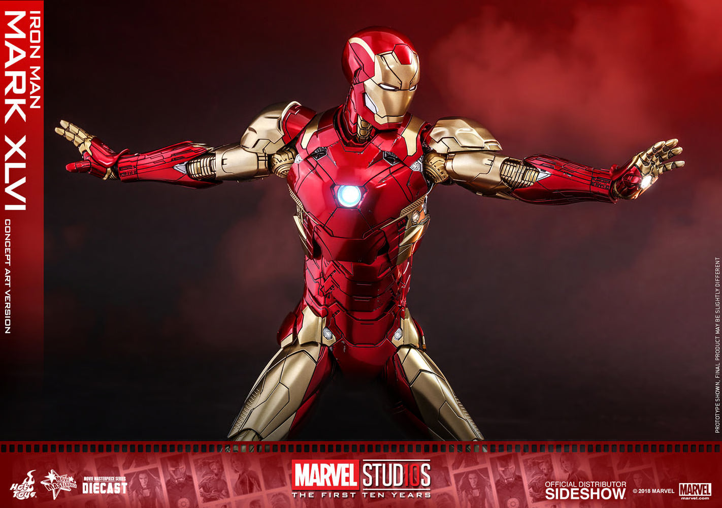 HOT TOYS - Iron Man Mark XLVI Concept Art Version - DIECAST  MMS489D25