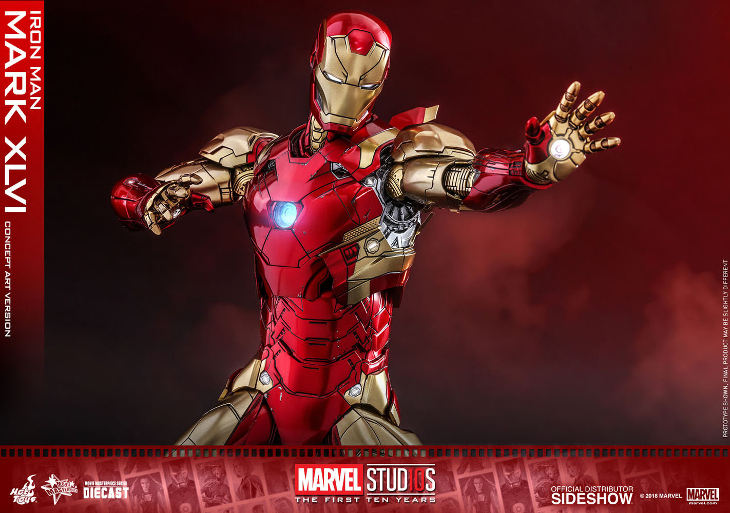 HOT TOYS - Iron Man Mark XLVI Concept Art Version - DIECAST  MMS489D25