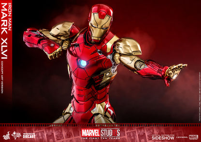 HOT TOYS - Iron Man Mark XLVI Concept Art Version - DIECAST  MMS489D25