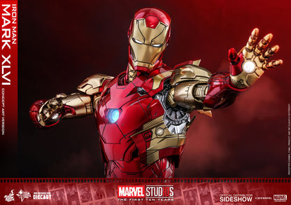 HOT TOYS - Iron Man Mark XLVI Concept Art Version - DIECAST  MMS489D25