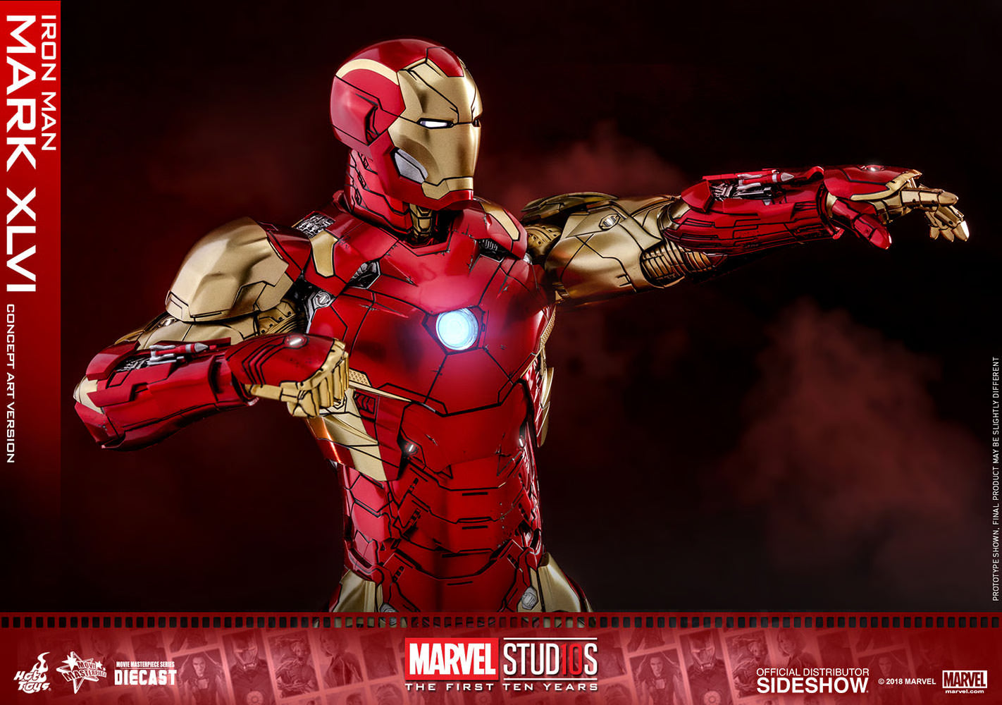 HOT TOYS - Iron Man Mark XLVI Concept Art Version - DIECAST  MMS489D25