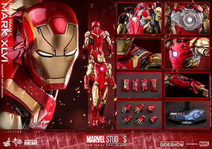 HOT TOYS - Iron Man Mark XLVI Concept Art Version - DIECAST  MMS489D25
