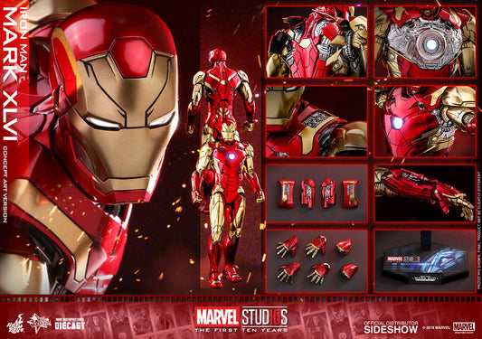 HOT TOYS - Iron Man Mark XLVI Concept Art Version - DIECAST  MMS489D25