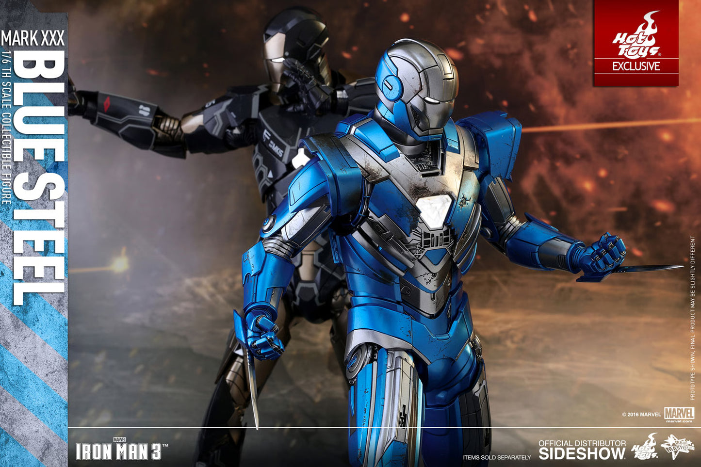 HOT TOYS - Iron Man Mark XXX - Blue Steel Exclusive  MMS391