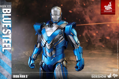 HOT TOYS - Iron Man Mark XXX - Blue Steel Exclusive  MMS391
