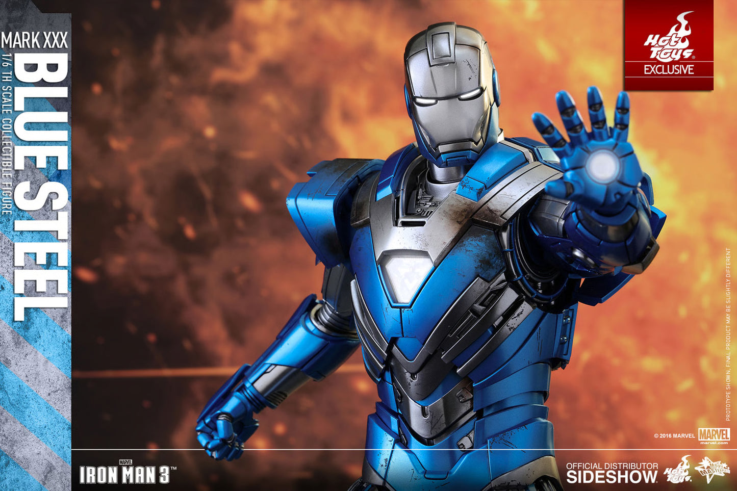 HOT TOYS - Iron Man Mark XXX - Blue Steel Exclusive  MMS391