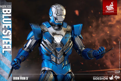 HOT TOYS - Iron Man Mark XXX - Blue Steel Exclusive  MMS391