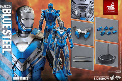 HOT TOYS - Iron Man Mark XXX - Blue Steel Exclusive  MMS391