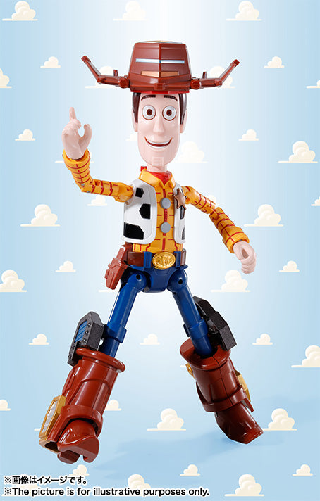 BANDAI TAMASHII - Chogokin Toy Story Super combinEd Woody Lobo Sheriff Star