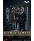 HOT TOYS - The Dark Knight Movie Masterpiece Action Figures & Diorama 1/6 Batman Armory with Bruce Wayne (2.0)