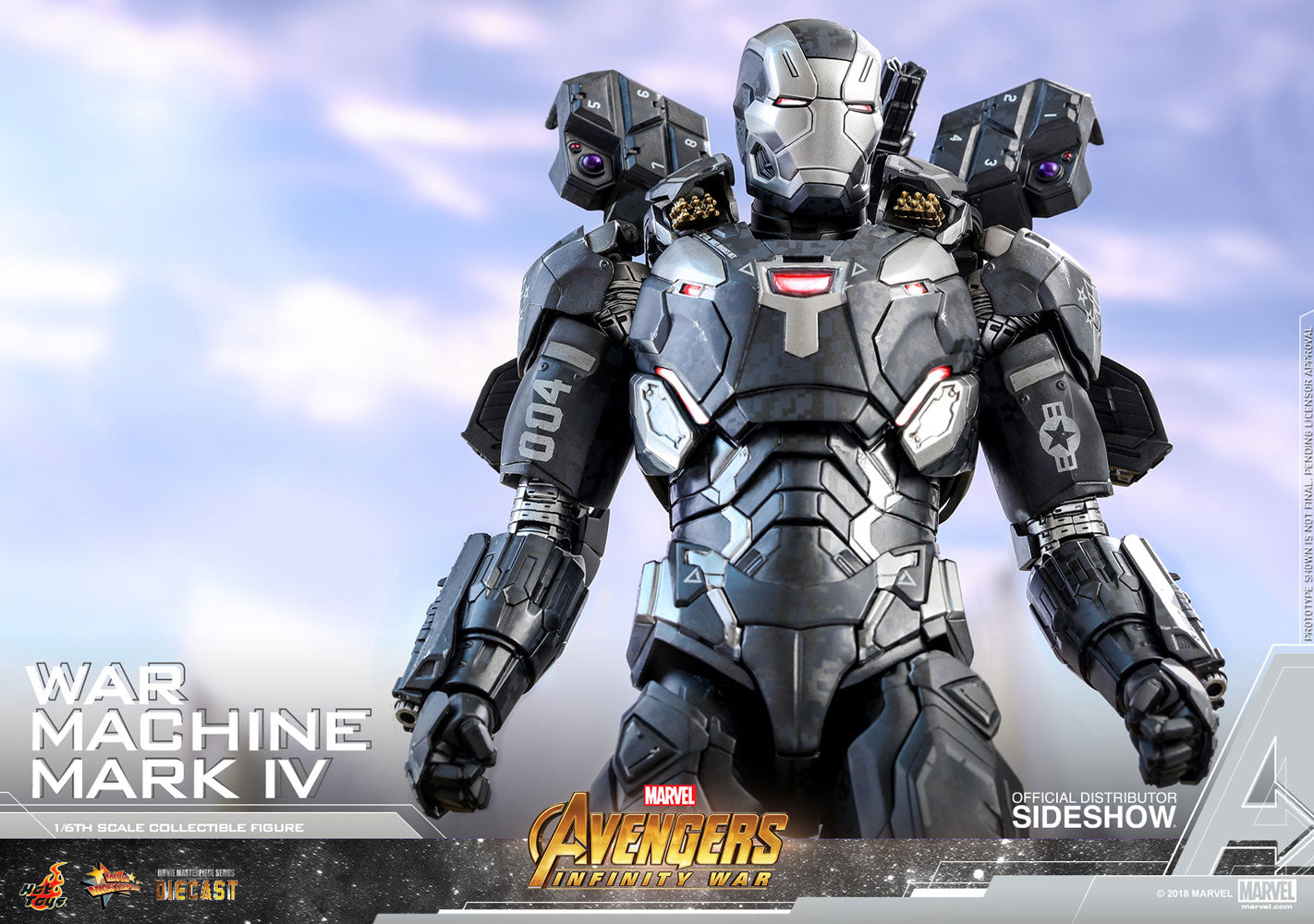 HOT TOYS - Marvel - Avengers Infinity War - War Machine Mark IV (Special Edition) - Die Cast Movie Masterpiece 1:6 Action Doll MMS499 - D26