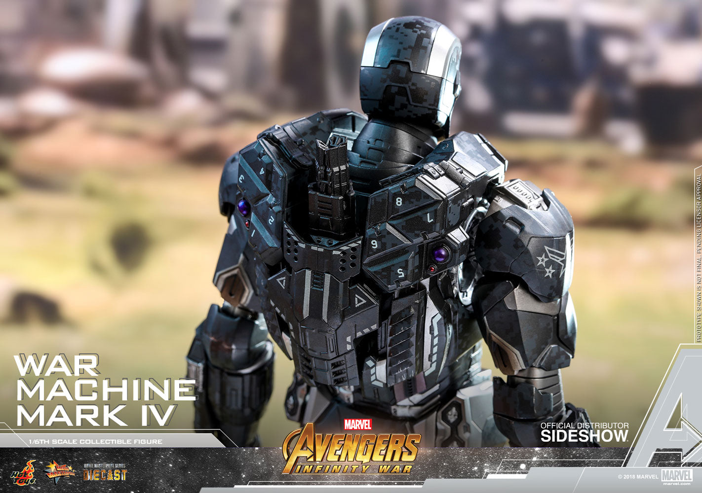 HOT TOYS - Marvel - Avengers Infinity War - War Machine Mark IV (Special Edition) - Die Cast Movie Masterpiece 1:6 Action Doll MMS499 - D26