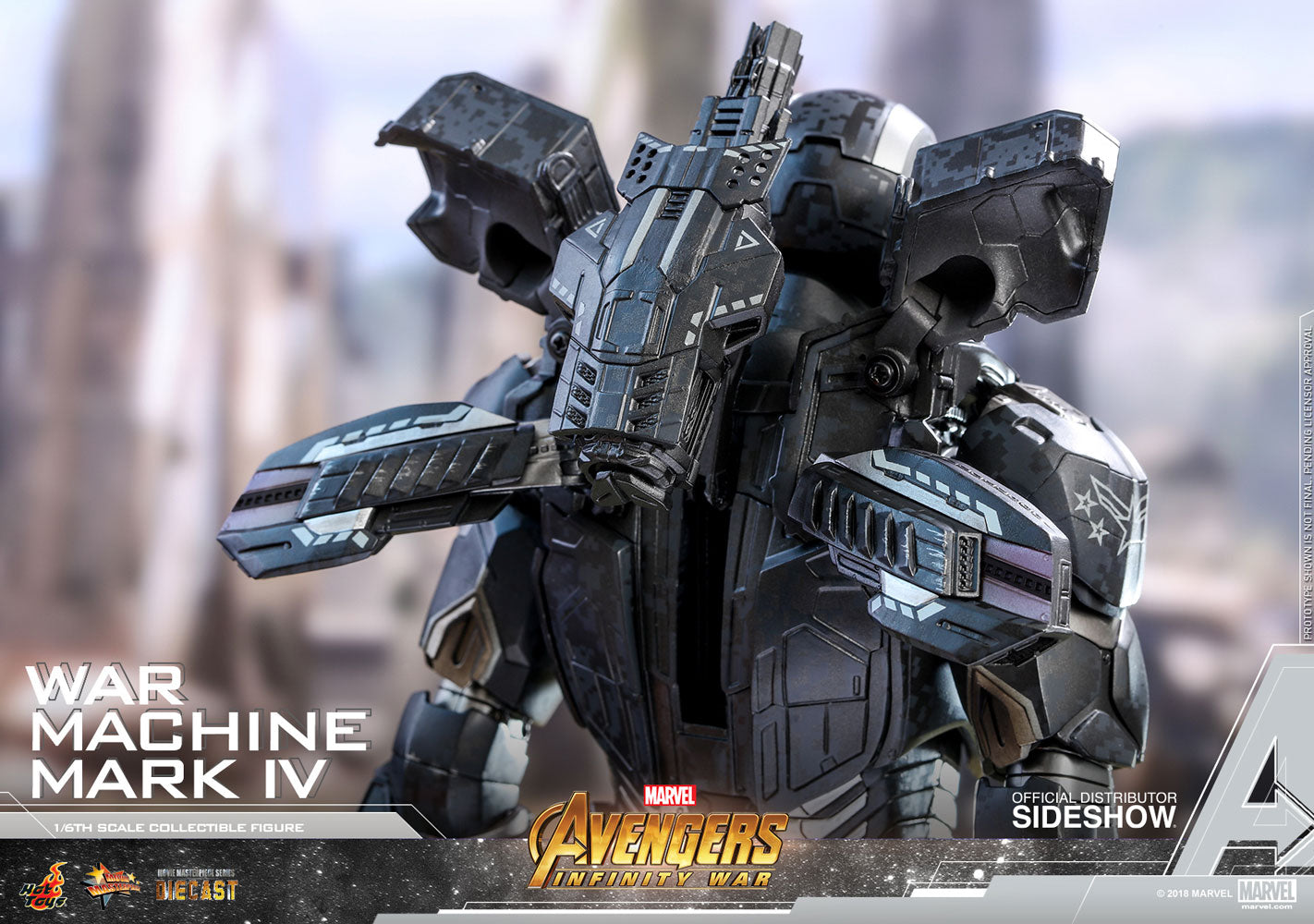 HOT TOYS - Marvel - Avengers Infinity War - War Machine Mark IV (Special Edition) - Die Cast Movie Masterpiece 1:6 Action Doll MMS499 - D26